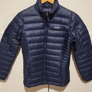 Patagonia Women's Down Sweater Navy Blue Goose Down Size XS 84683FA18
